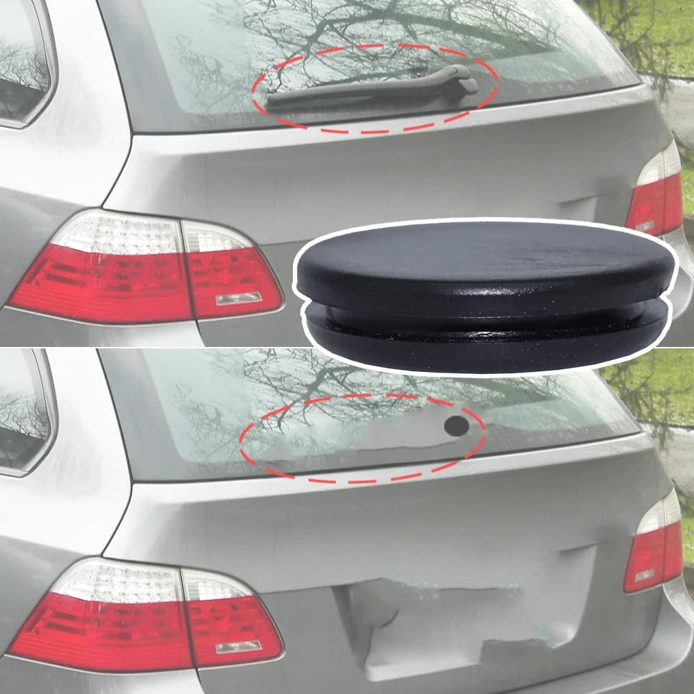 Auto rear windshield arm balance wheel remover blade cap for BMW series 5 E61 Touring 2004 2005 - 2010 520/525d/ 530/535 d