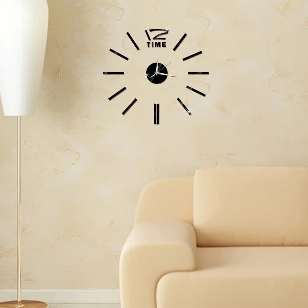 Grande orologio da parete 3D senza cornice fai da te per la casa, soggiorno, ufficio, decorazione, movimento silenzioso, orologio decorativo moderno da parete