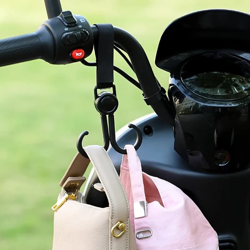 Gancio universale per casco bici/moto, gancio per portapacchi anteriore senza foratura per bici elettriche e biciclette
