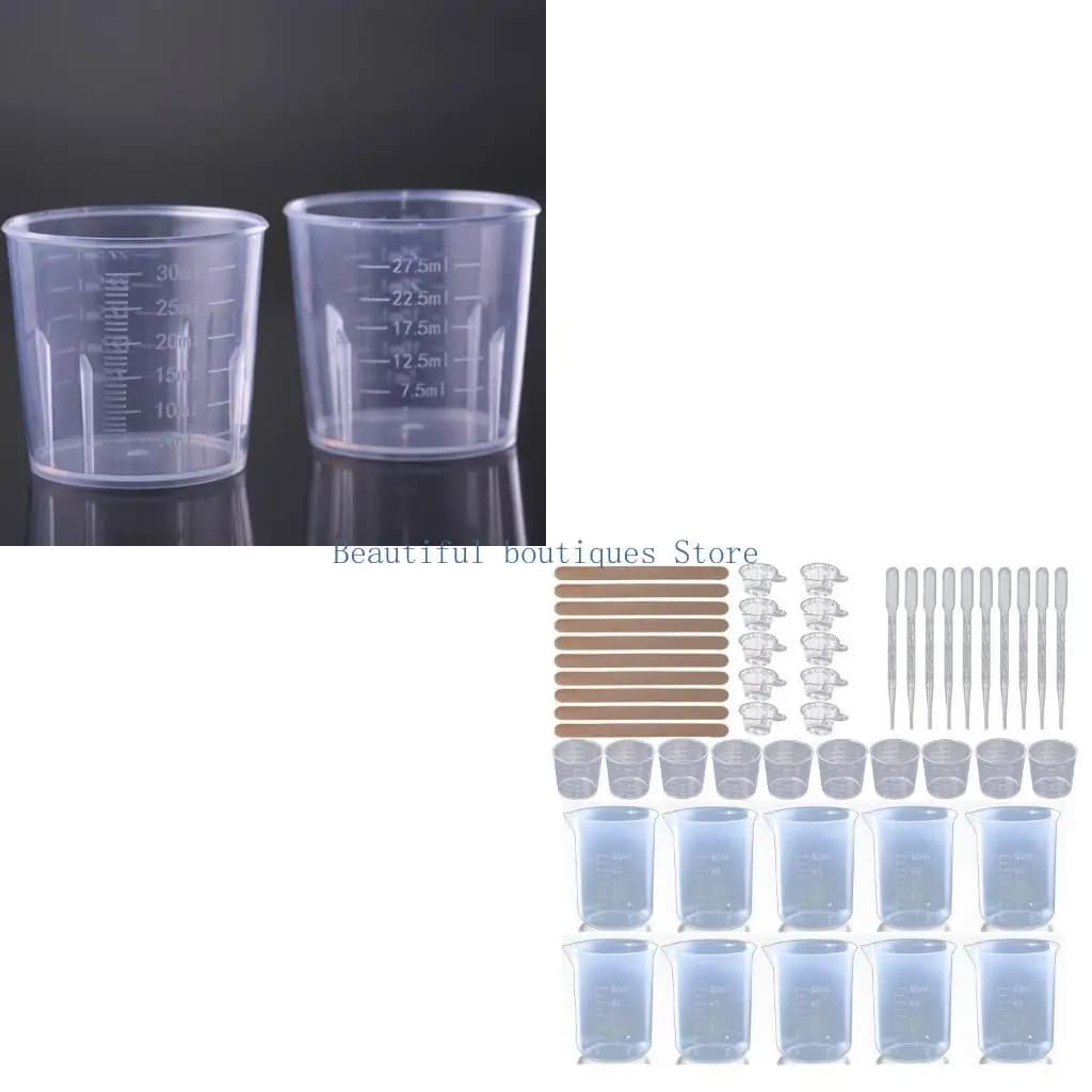 U4LF Creative Epoxy Resin Mixing Kits Silicone Resin Measuring Cups Tool for Resin Epoxy Casting,Molds, Jewelry Makin