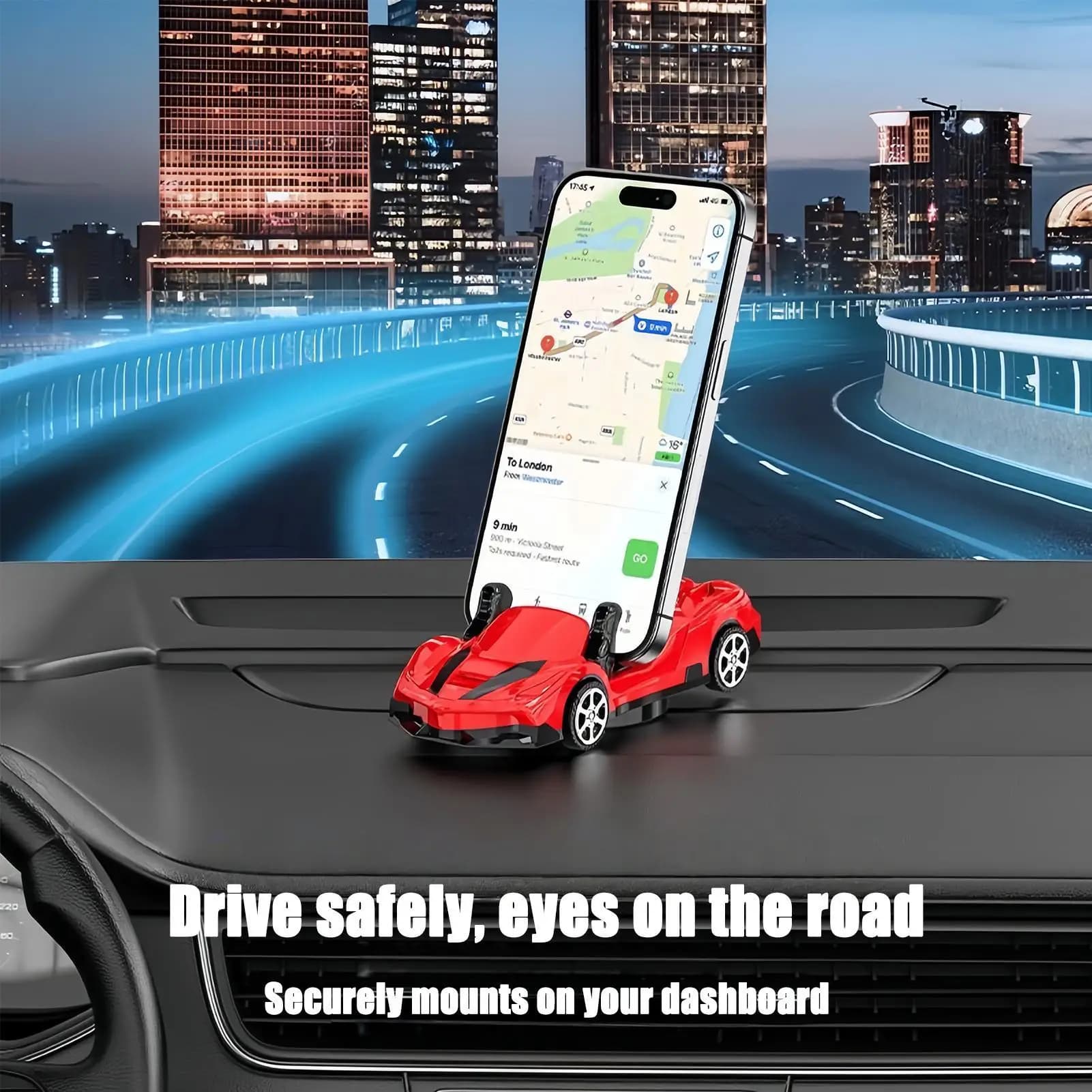 Supporto per telefono da cruscotto per auto, supporto per smartphone a prova di vibrazioni per camion SUV berlina, supporto universale per auto per tutti i telefoni