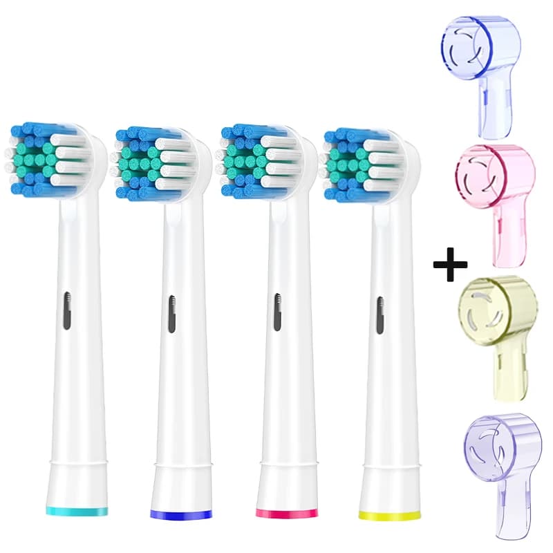 Confezione da 4 testine di ricambio per spazzolino elettrico Oral B Advance Power Vitality Precision Clean Pro Health Triumph 3D