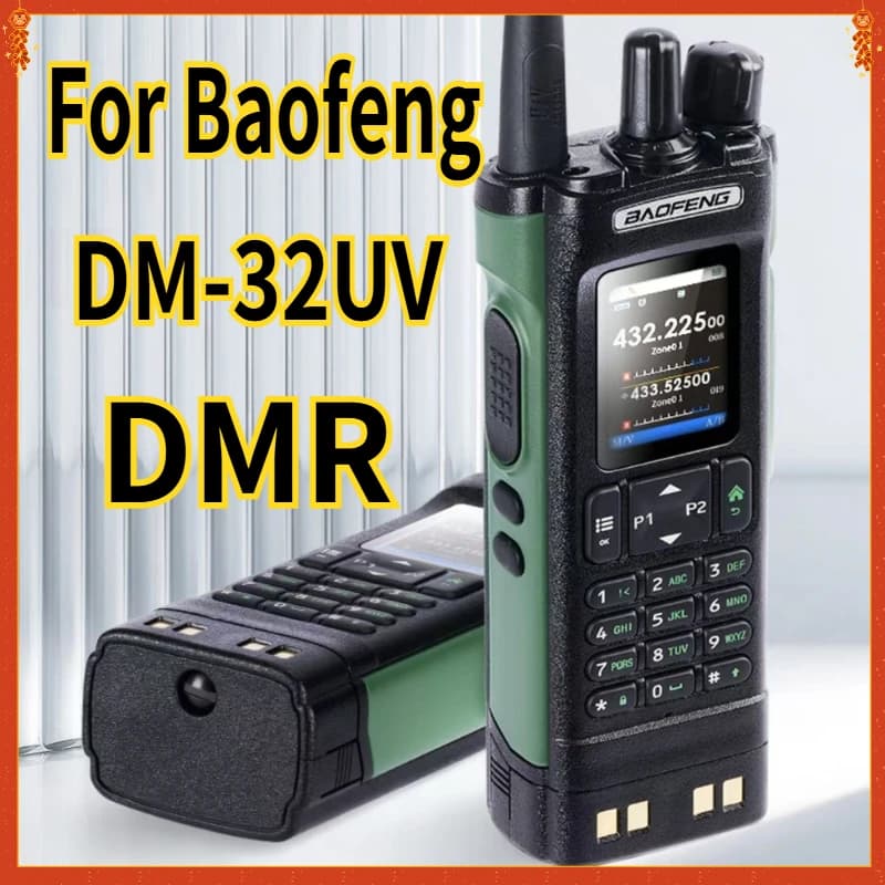 DM 32UV per Baofeng DMR Digitale Walkie Talkie DM-32 Radio GPS Dual Time Slot Analoge Livello 1 e 2 SMS AM/FM USB-C Ham Radio bidirezionale