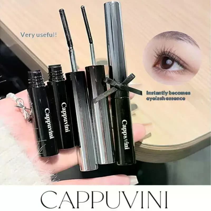 Cappuvini Mascara 3D in Metal, Effetto Lifting, Waterproof and Anti-Slip, for Ciglia Voluminose and Incurvate All Day, Not Grumulant, Effect Extension