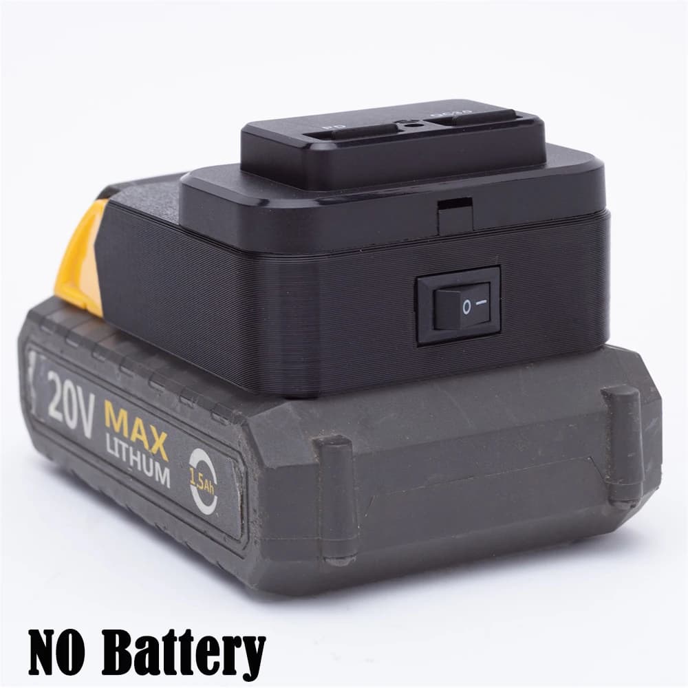 Power Bank per batteria al litio DEKO 20V con adattatore sorgente di alimentazione USB PD/QC3.0 caricabatterie rapido per tablet telefono cellulare (NO batteria)
