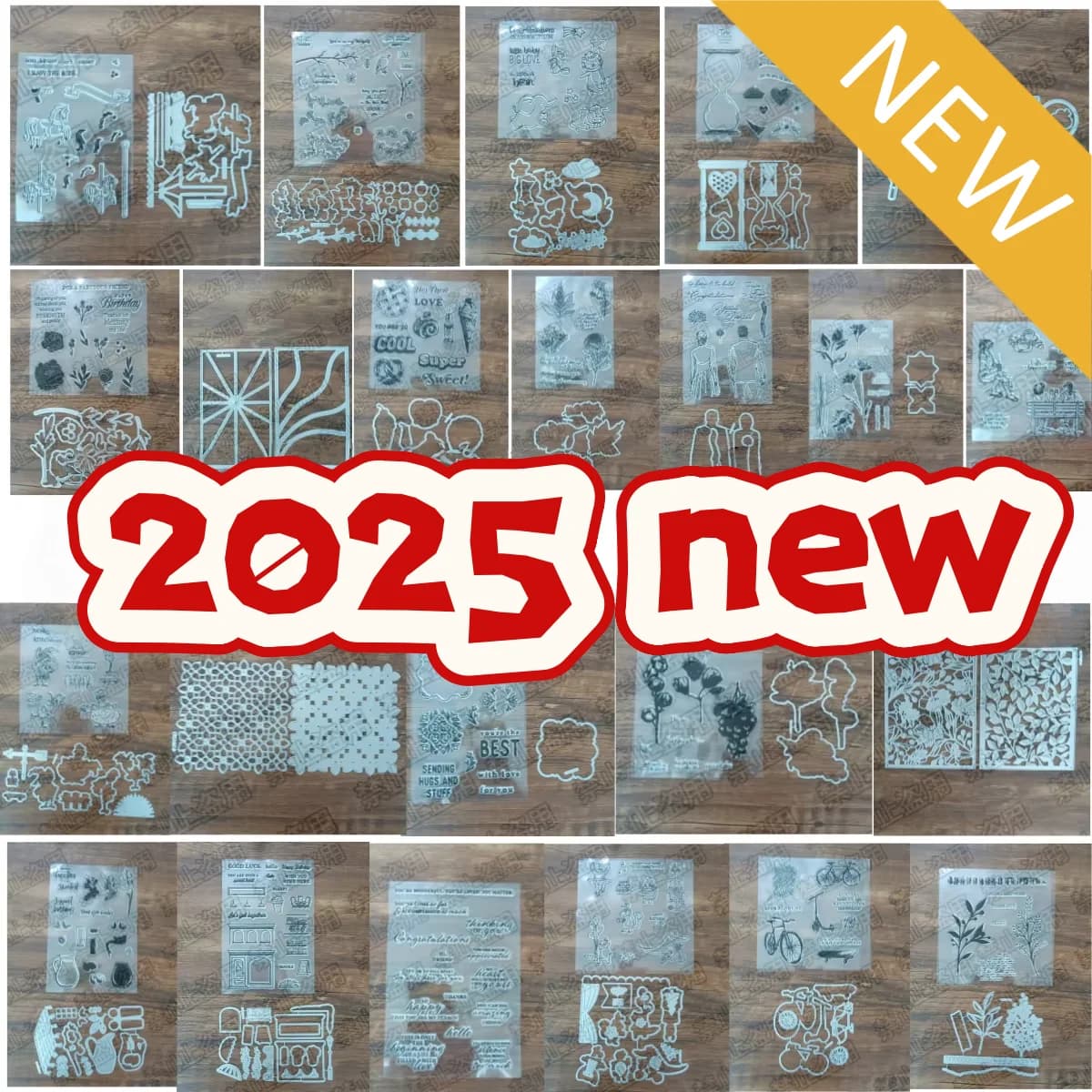 2025 New Flowers Bicycle Kettle Clear Stamps Metal Cutting Dies For DIY Scrapbook Diary Decoration Embossing Cut Template