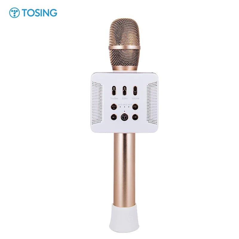 Per TOSING 016 Macchina per karaoke audio professionale 20W Microfono dinamico Comunicazione wireless Alti bassi Boost per Studio