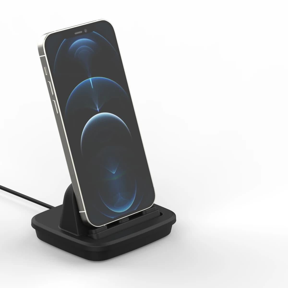 Stazione di ricarica Type-C per iPhone 17 16 15 ProMax, interfaccia Type-C, ricarica rapida per dispositivi USB-C, supporto di sincronizzazione piatto per Type-C