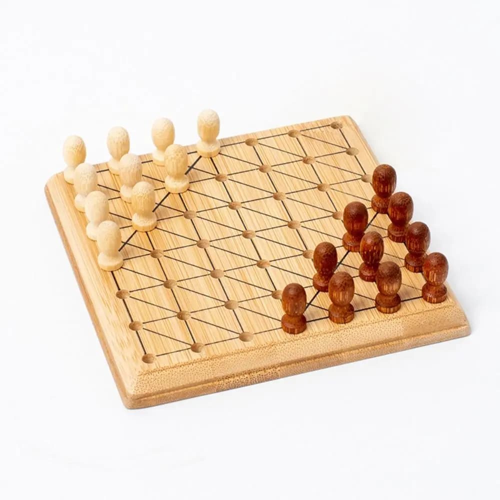 Mini Scacchiera in Legno, Gioco da Tavolo Portatile per Migliorare l'Intelligenza, Backgammon e Dama Educativi