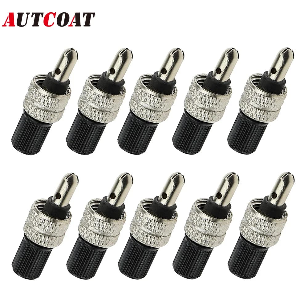 Set nucleo valvola bici da 10 pezzi compatibile con legno Dunlop Dutch sostituzione pneumatici bici rame argento parti di biciclette strumenti bici