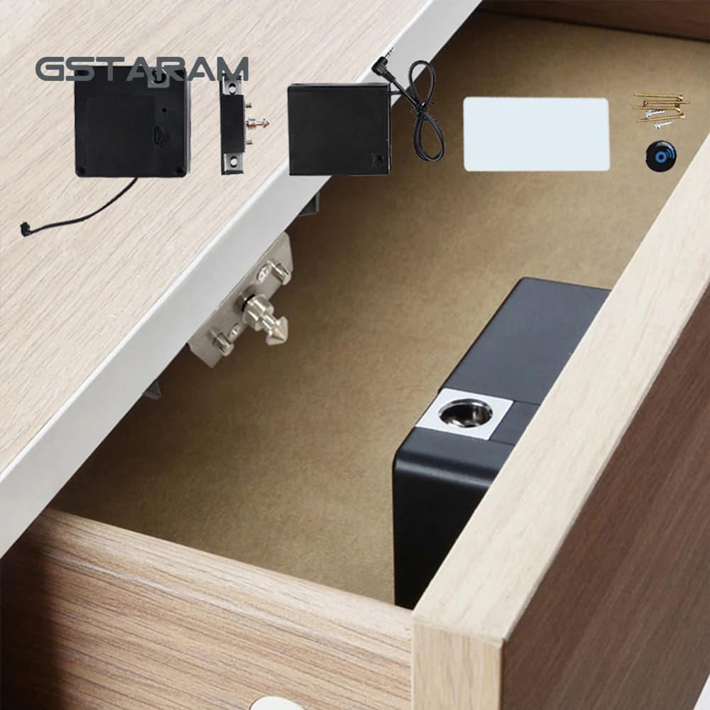 Per armadio Mobili Sauna Armadio Armadietto Sensore invisibile senza fori Serratura per armadio a induzione Scheda RFID Serratura elettronica intelligente