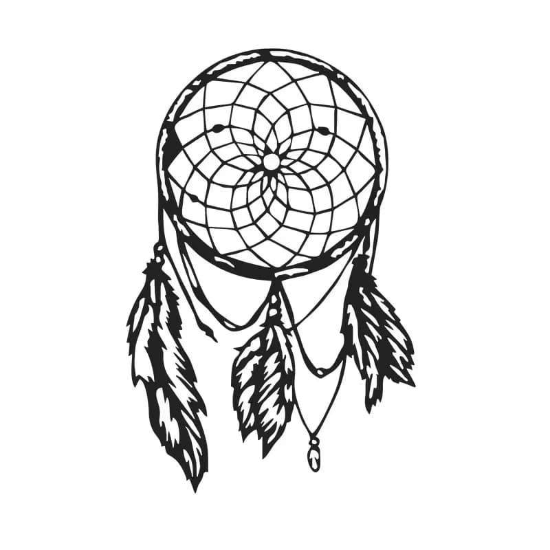 Latest classic dream catcher design, car windows, bumpers, motorcycle accessories, decorative vinyl car stickers