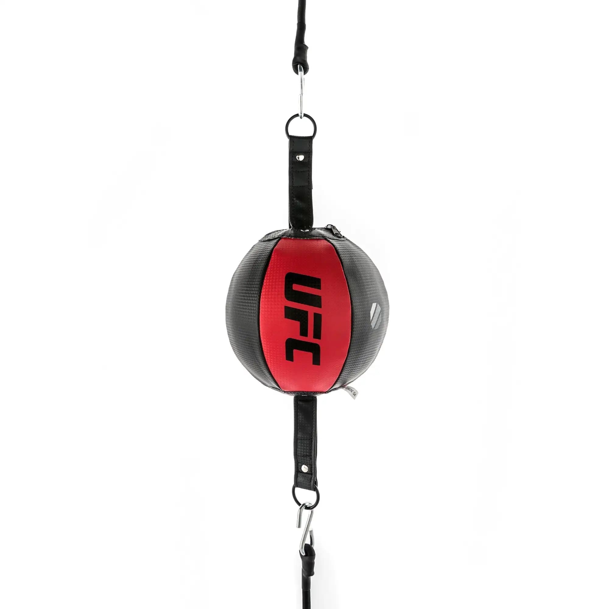 Double End Bag - Black and Red - Punching Bag for Boxing and MMA Training - Enhance Speed, Accuracy, Precision