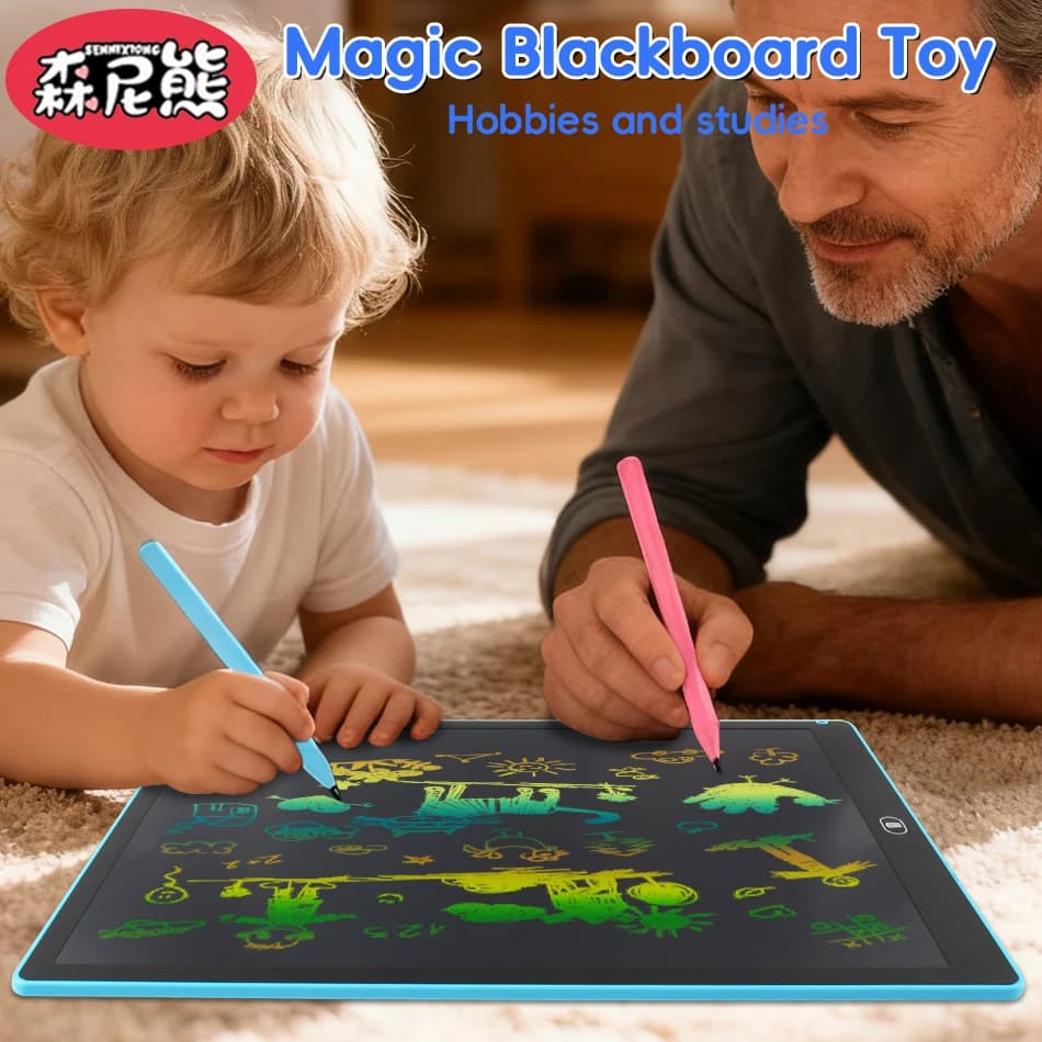 SENNIXIONG Tavoletta Grafica LCD Cancellabile 8.5/10/12/16 Pollici, Lavagna per Disegno e Scrittura, Giocattolo Educativo per Bambini, Regalo per le Vacanze