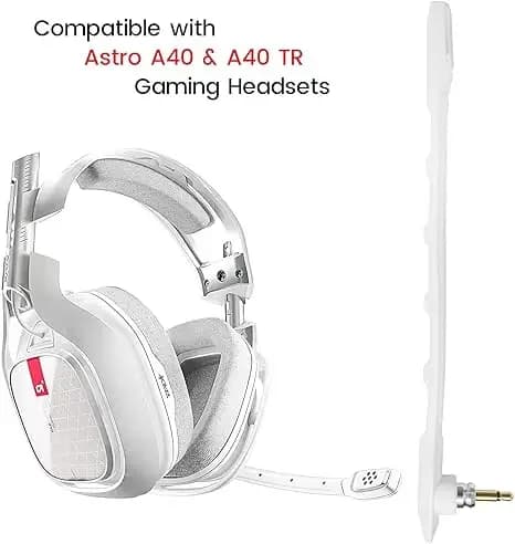 Hifi omnidirectional microphone compatible with the Logitech Astro A40 gaming headset, spare folding microphone, earphone accessories