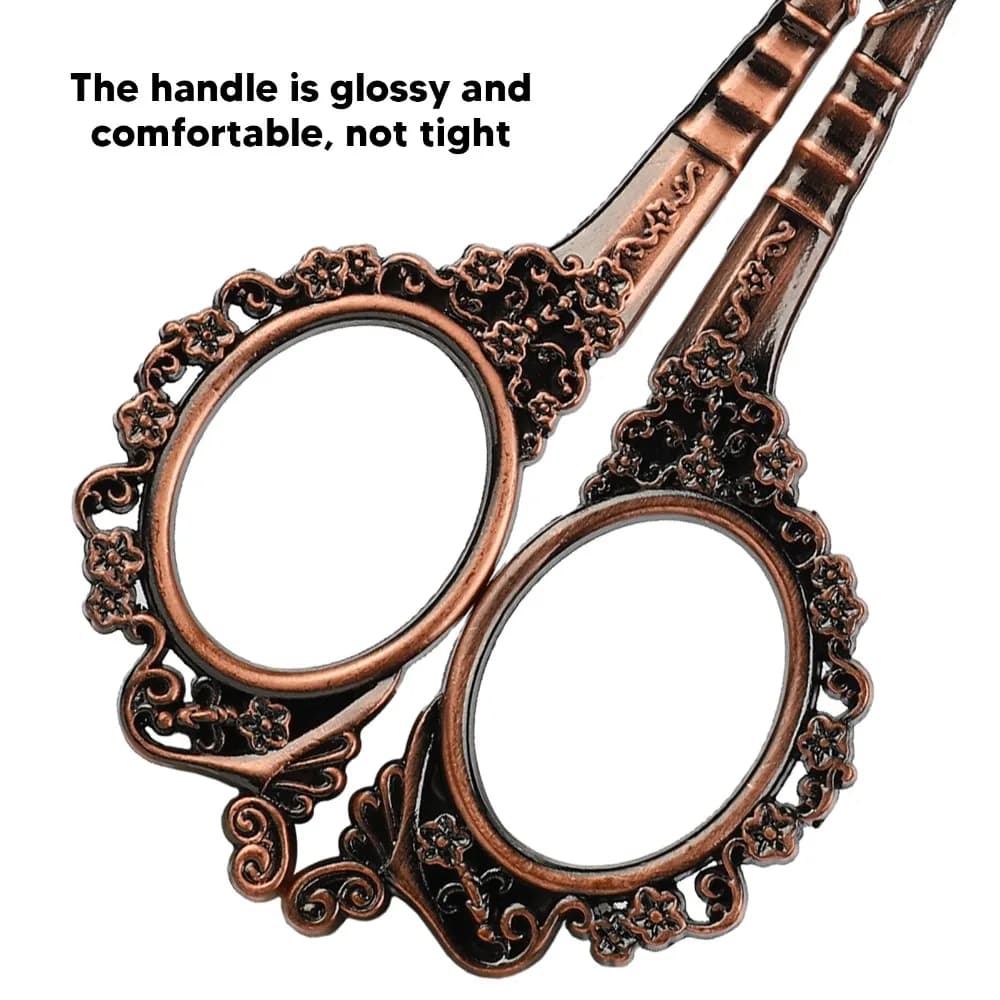 Stainless Steel Blades Embroidery Scissors Set Wooden Case Multifunctional Design Sewing Scissors Kit Bronze Finish