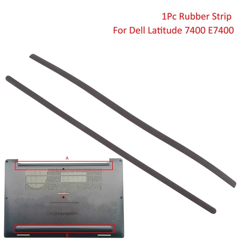 1Pc Rubber Strip Laptop Bottom Shell Cover Foot Pad For Latitude 7400 E7400 Non-Slip Bumper Feet Strips