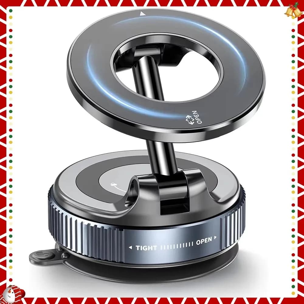 Magnet Phone Bracket Multi-angles Adjustable Strong Magnetic Vacuum Suction Design Car Holder For Auto Navigation Foldable Stand