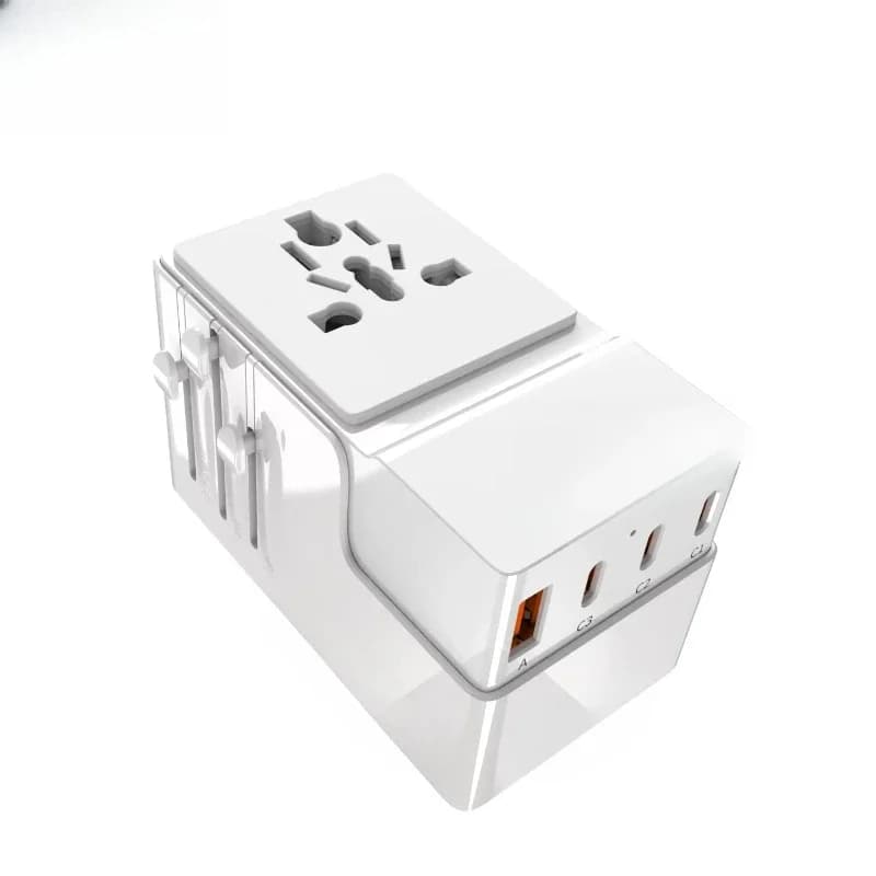Adattatore da Viaggio Multi-Presa, Caricatore Universale Internazionale, con USB e Tipo C
