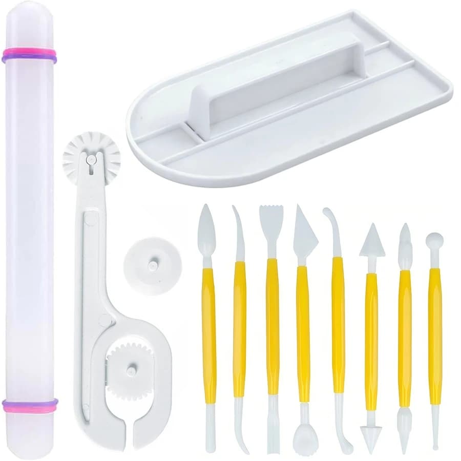 Set di Utensili per Ceramica, Strumenti per Scultura e Modellatura, Taglierina per Argilla, Ideale per Principianti e Artisti