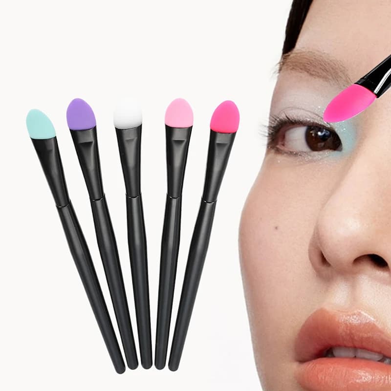 Z. Pennello per ombretto in morbido silicone, pennello per trucco, strumenti cosmetici professionali per il viso per donne, pennello per rossetto, applicatore per rossetto
