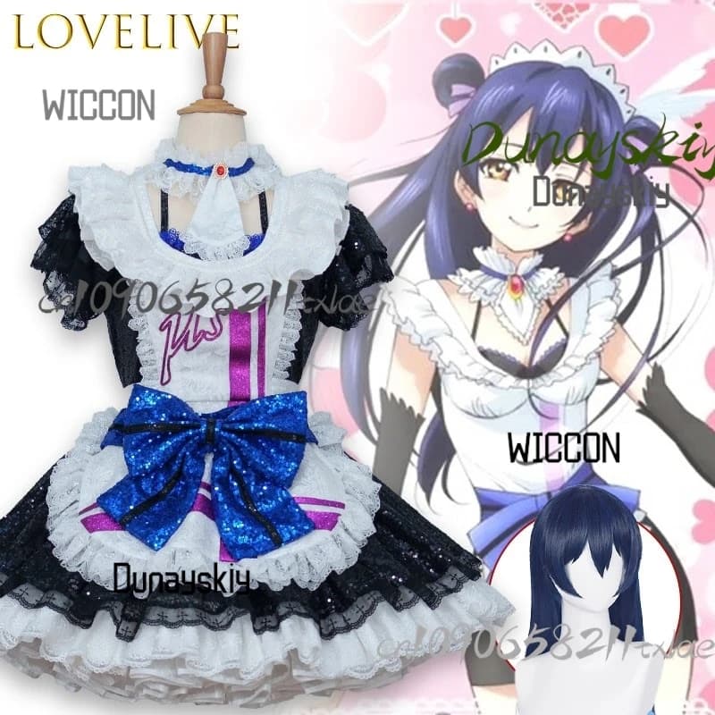 LoveLive School Idol Festival Umi Sonoda Performance Outfit with Love Approaching Cosplay Costume Authentic Anime Outfit Holiday