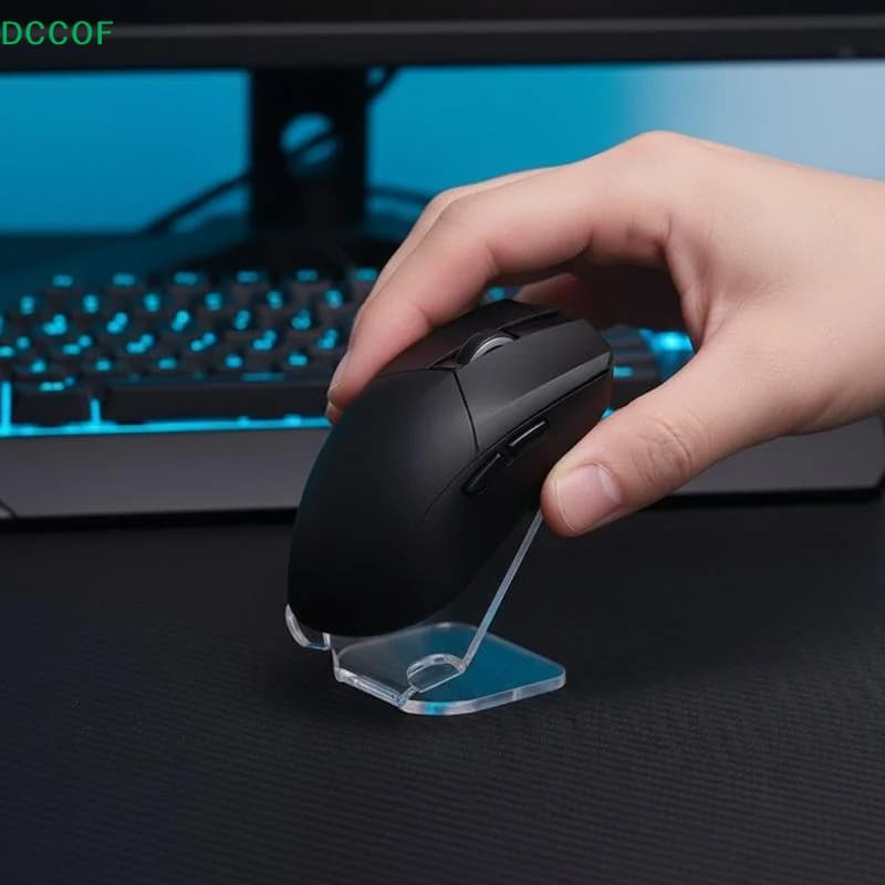 Anti-slip acrylic mouse and office support, 1 piece, for e-sport, display and mouse port