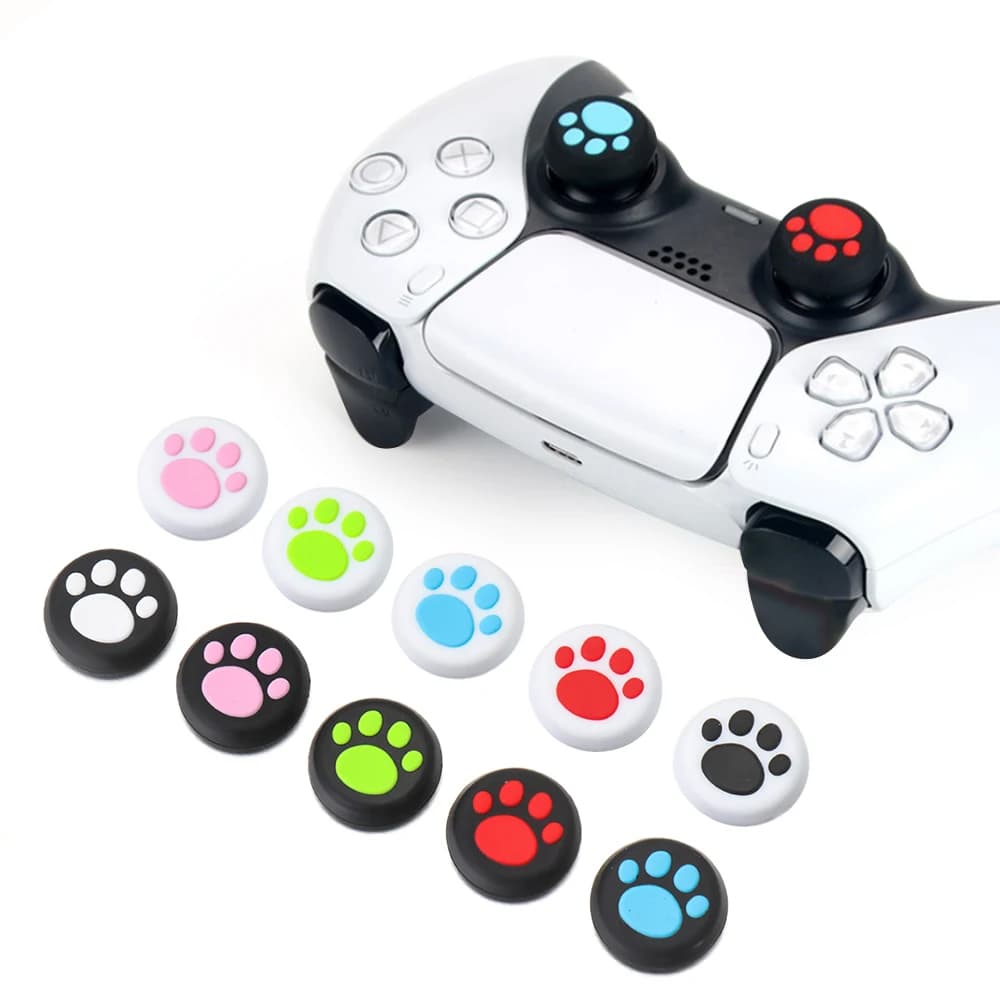 4 pezzi di ricambio Protector Cover Silicone Thumb Sticks Grips Caps Controller per Sony PlayStation 5 PS5 PS4/3 XBox