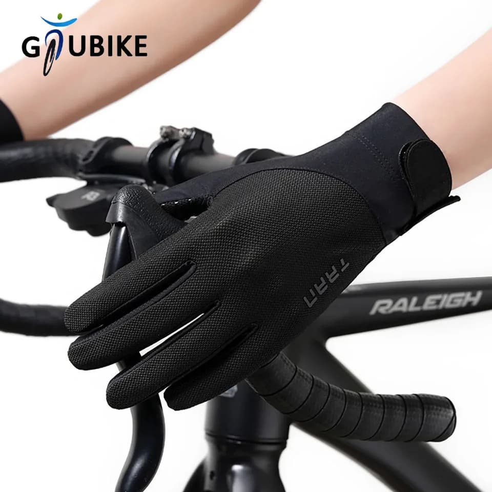 Guanti da pesca GTUBIKE in seta ghiaccio touchscreen antiscivolo con protezione UV, guanti elastici estivi da ciclismo e moto per uomo e donna