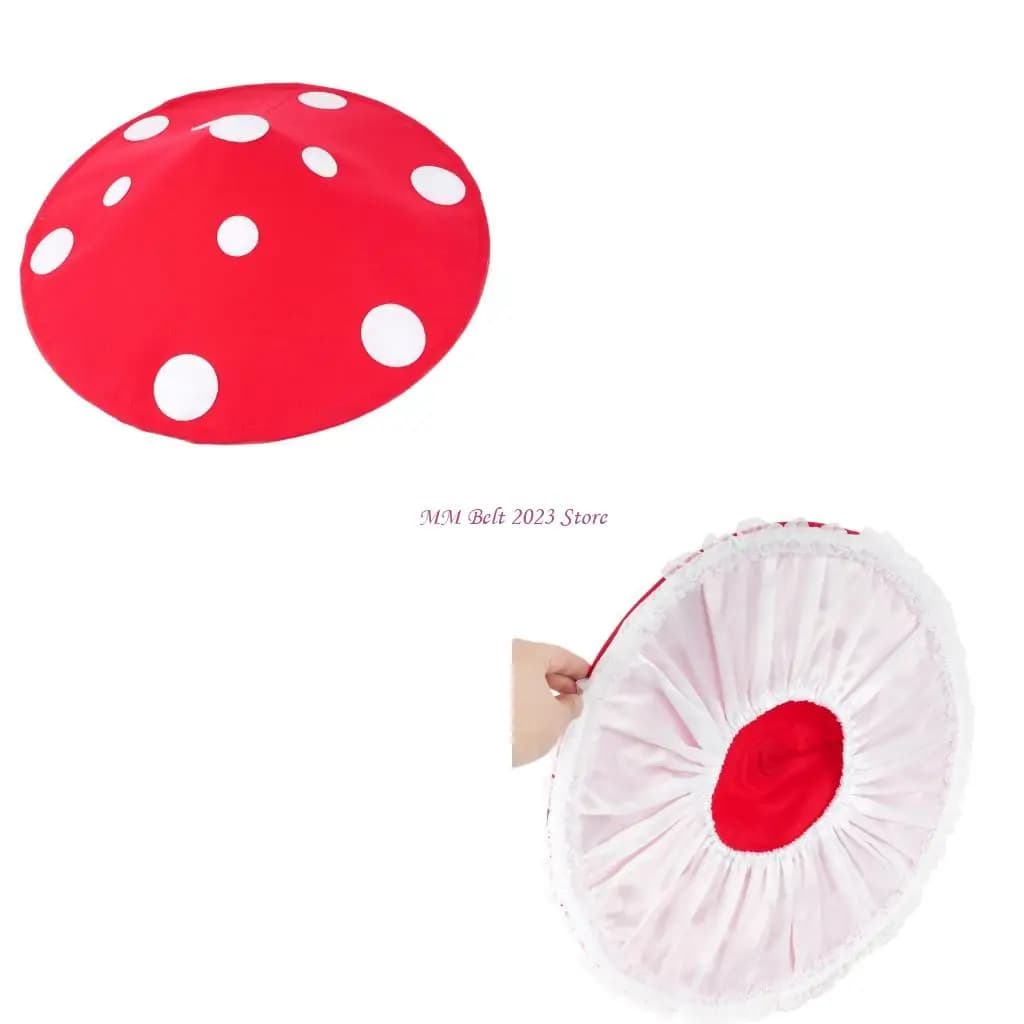 49ME Mushroom Hat For Role Playing Event Soft Breathable Headgear For Cosplay Event