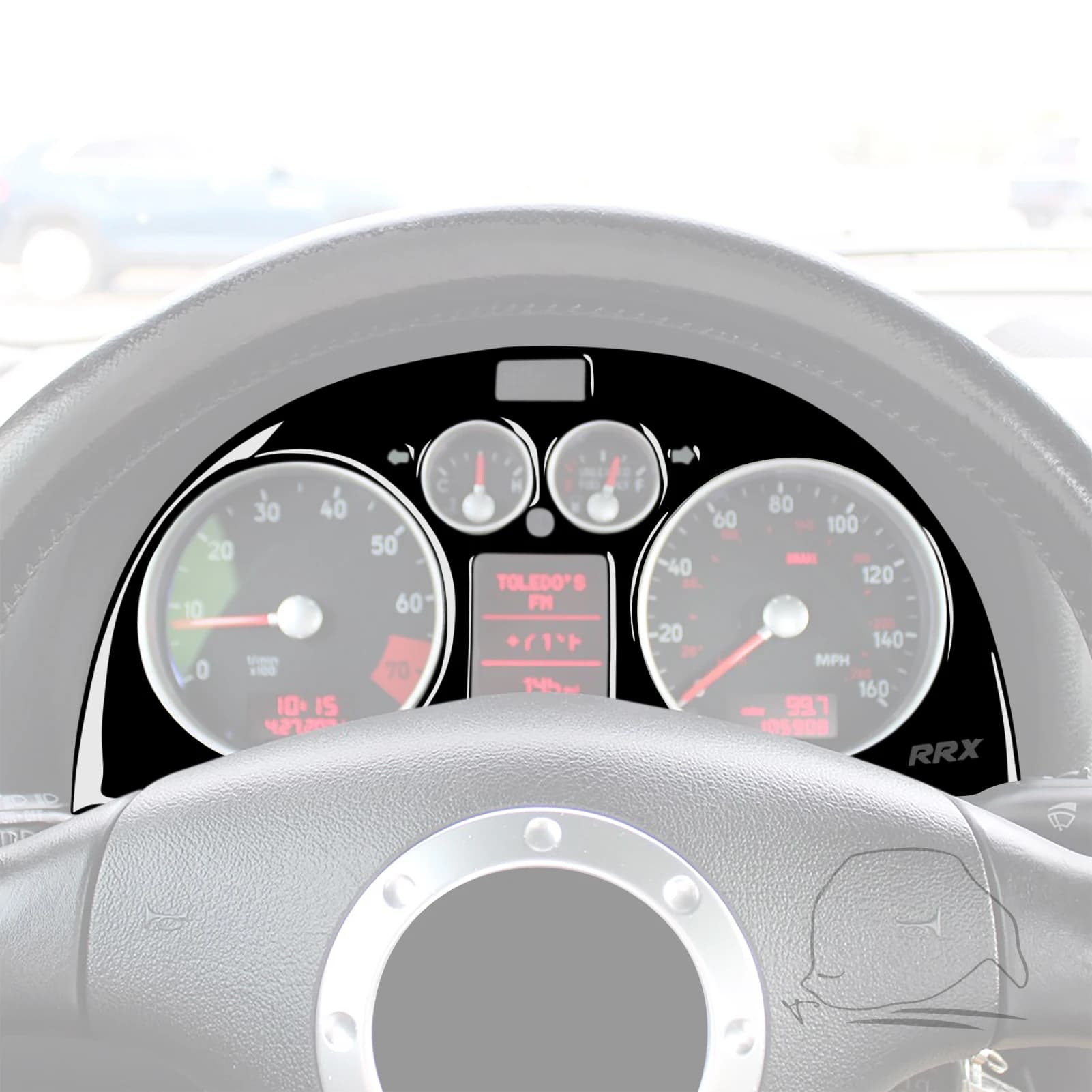 For Audi TT TTS MK1 8N 2001-2006 Carbon Fiber Instrument Cluster Panel Decorative Cover Car Interior Accessories Sticker