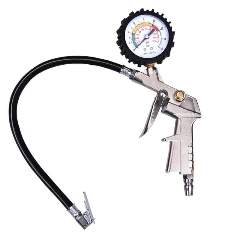 0-220psi Manometro Dei Pneumatici 0-16Bar Per Auto Moto Multifunzionale Strumenti di Riparazione Dei Pneumatici Quadrante Meter Pompa di Gonfiaggio Per Aria Compr