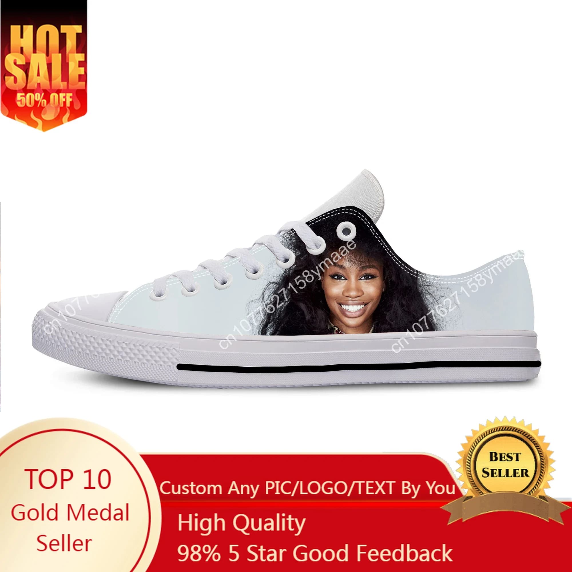 SZA Singer Soul Music Bruce Ctrl Divertenti scarpe di stoffa casual alla moda Scarpe da ginnastica basse leggere e traspiranti con stampa 3D per uomo e donna