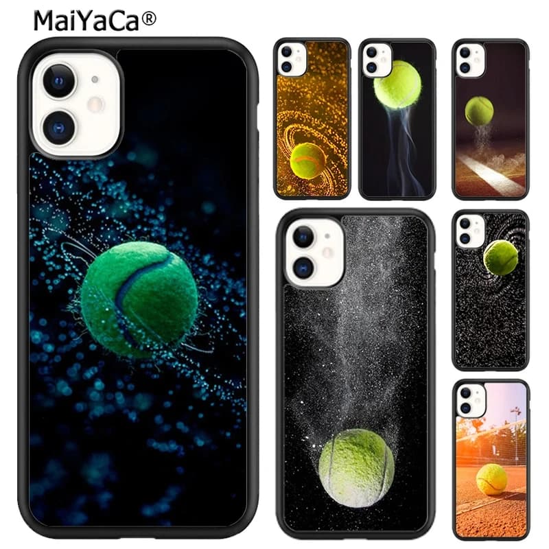 Cover per iPhone con motivo palla da tennis per iPhone 17 Air 16 Pro Max 15 14 Plus 12 13