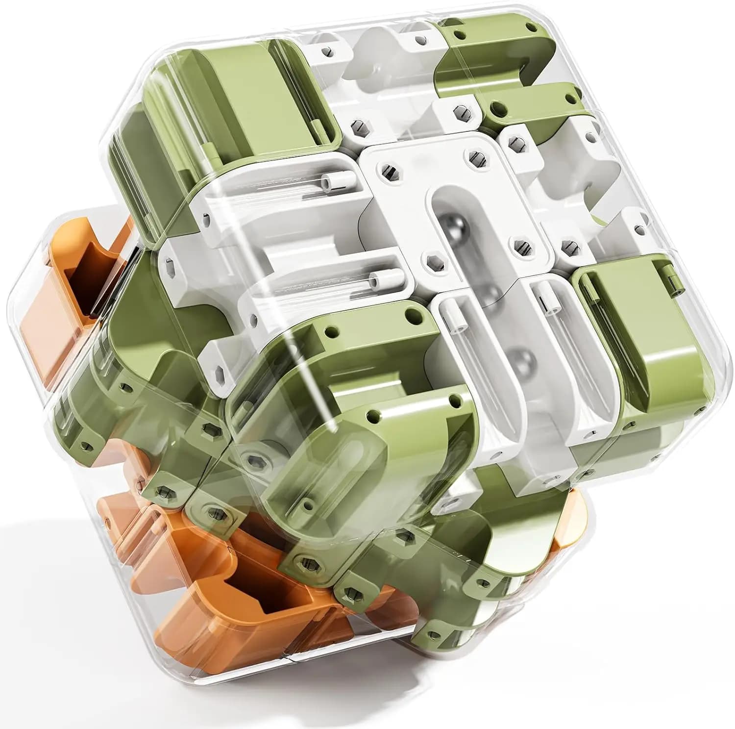 Gioco Puzzle 3D a Cubo per Bambini 5-12 Anni, Giocattolo Educativo per Abbinamento Colori, Rompicapo per Ragazzi e Ragazze