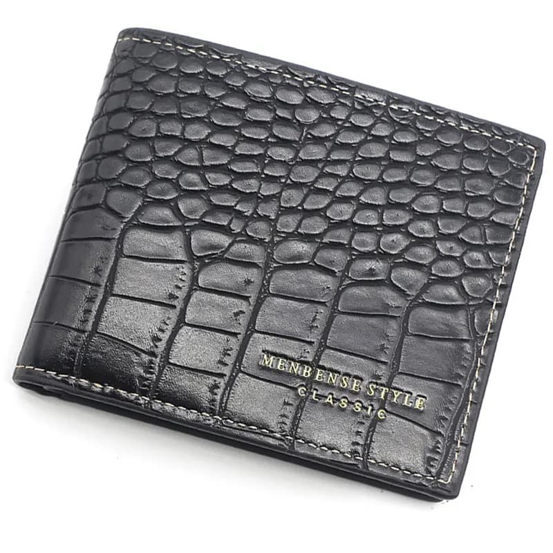 New Men Wallets Short High Quality Card Holder Photo Holder Male Purses With Zipper Coin Pocket PU Leather Brand Men's Wallet