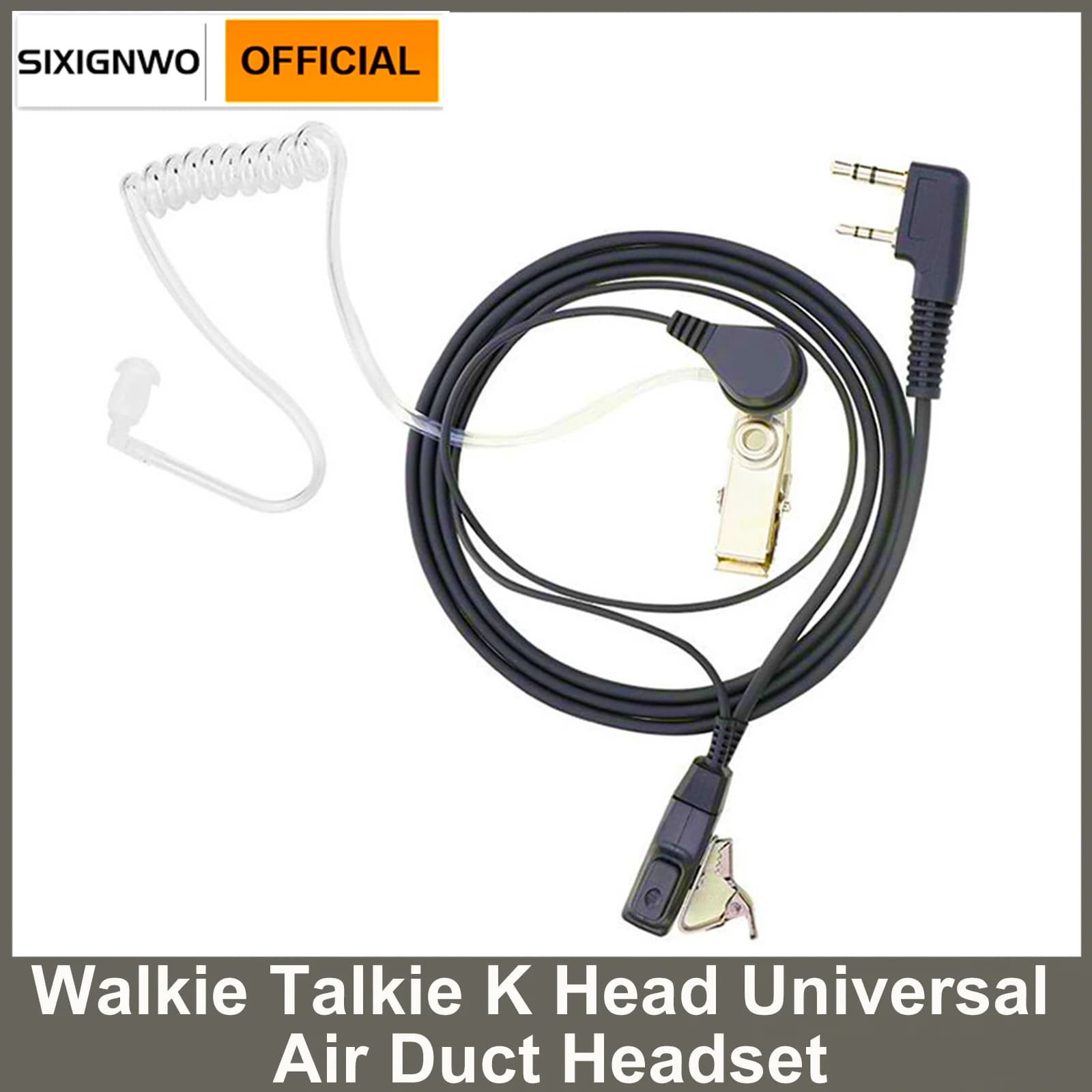 Walkie Talkie K Head Cuffie universali per condotto d'aria Walkie Talkie Parti Accessori Cuffie walkie-talkie