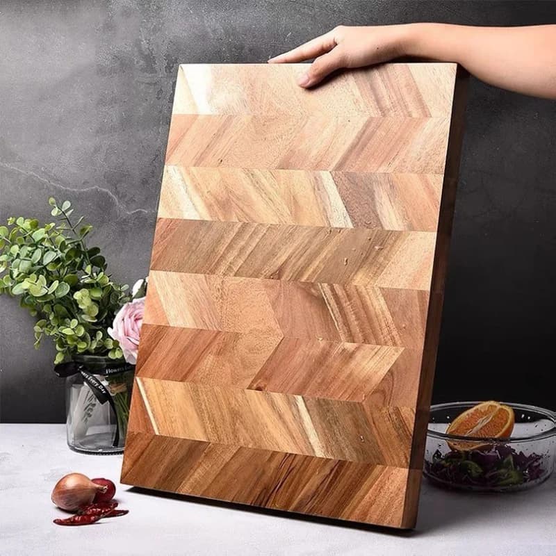 1 piece acacia wood cutter, rectangular cutter, high-end kitchen panel fruit cutter, a great gift item