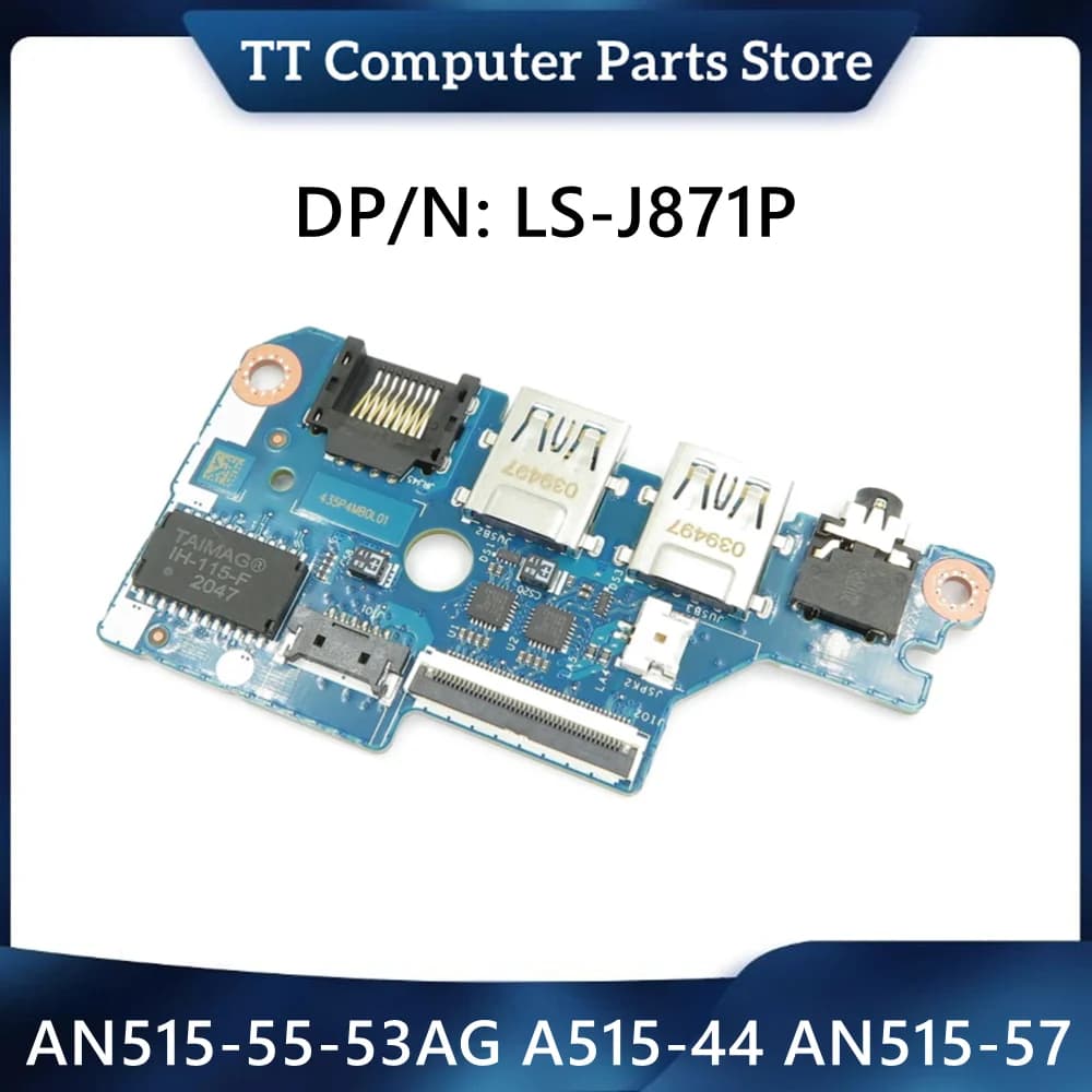 Original TT FH51M LS-J871P for Acer Nitro 5 AN515-55-53AG A515-44 AN515-57 USB ENTERNET Audio Board with Fast Ship cable