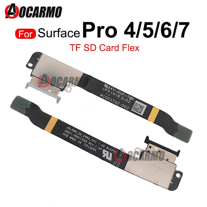 Lettore di schede SIM Memory SD TF con cavo flessibile per Microsoft Surface Pro 4 5 6 7 Plus 7+ Pro5 1796 Pro6 Pro4 1724 ProX Sostituzione