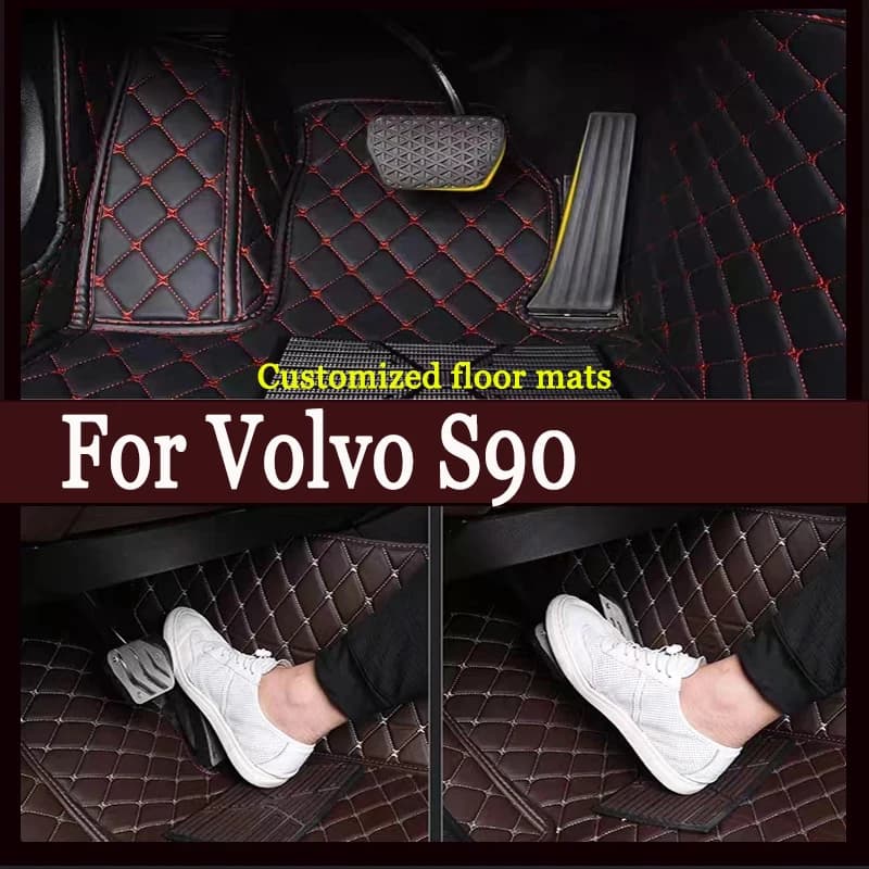 Tappetini auto Per Volvo S90 2017 2018 2019 2020 2021 2022 Tappetini Auto Personalizzati Automobile Tappeto Copertura Accessori Interni