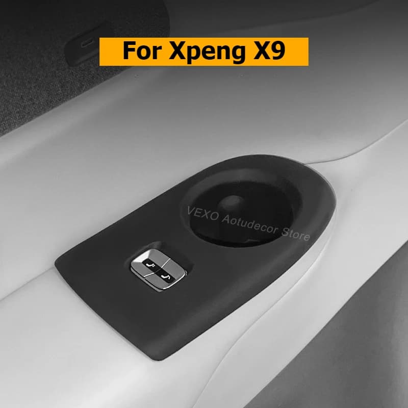 Per Xpeng X9 2024 Portabicchieri di controllo centrale Maniglia del sedile in silicone Scatola di immagazzinaggio della terza fila Copertura dell'organizzatore Accessori interni per auto