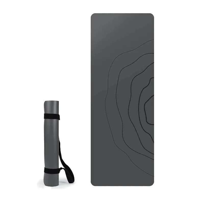 YTYIN Premium 4mm Anti-slip Sports Yoga Mat Home Exercise Equipment for Men and Women PU Black from Jiangsu