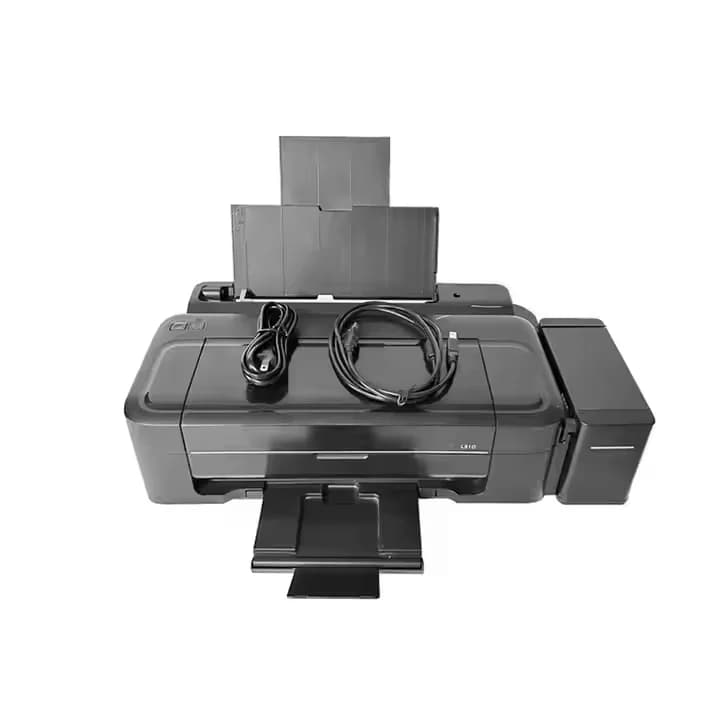 Nuova condizione Stampante a colori a getto d'inchiostro desktop A4 Sublimazione della tintura a 4 colori per modelli di testine di stampa DX5 di carta per uova L301 L310 L313 L130