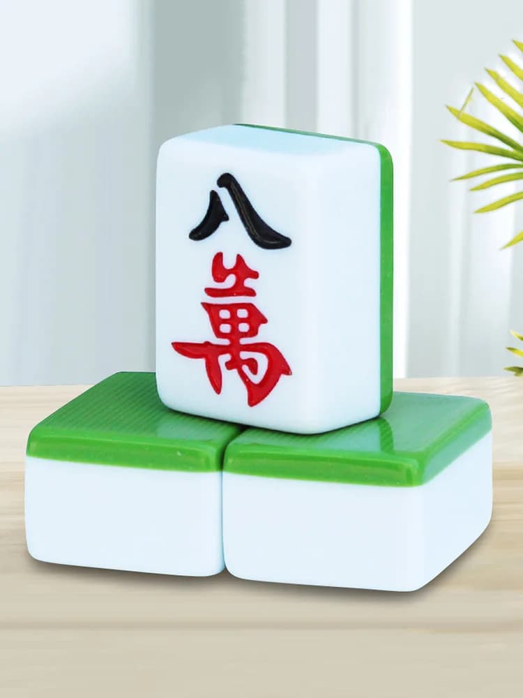 Set di Mahjong in Giada di Grandi Dimensioni, Tessere di Media Dimensione in Giada Cristallina, Fatto a Mano per Uso Domestico, Set da 108 o 144 Pezzi Guangdong o Sichuan