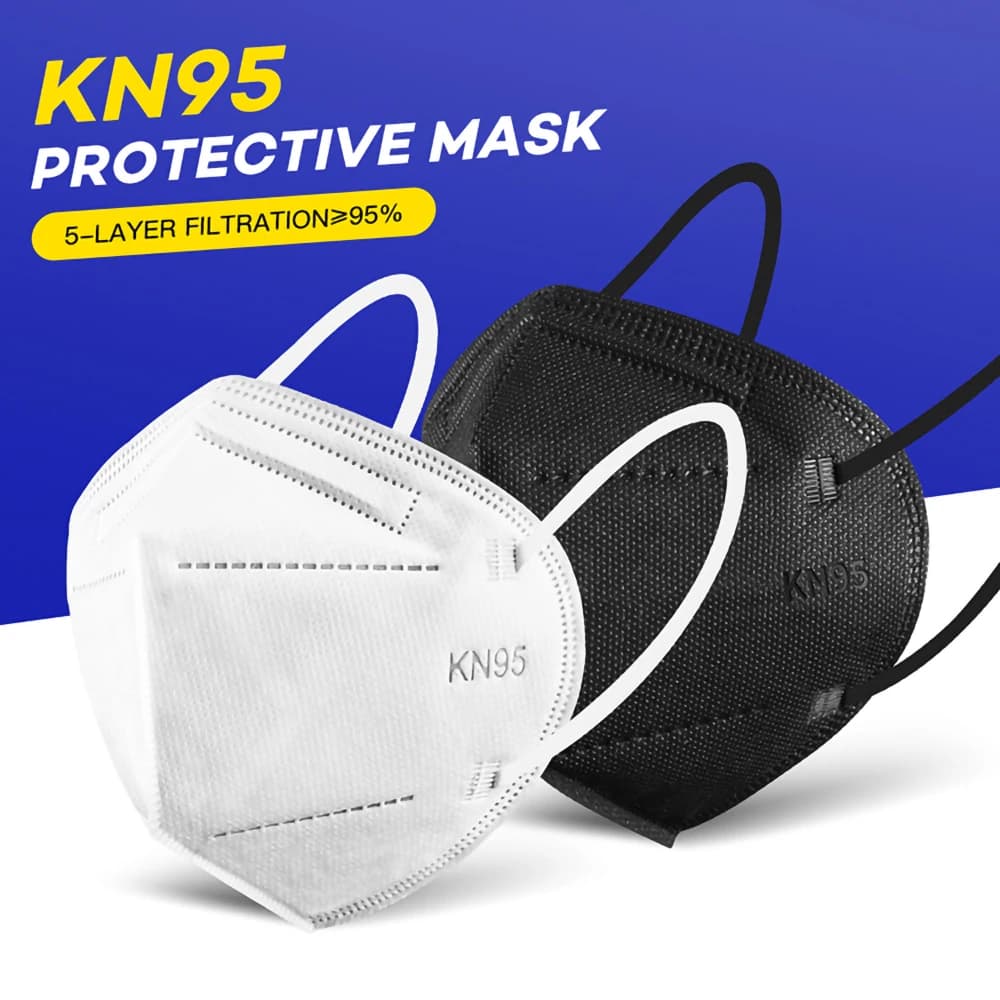 10 pieces Mascarilla fpp2 approved Mask for face mask ffp2 Reusable certificate ce KN95 Mascarillas Mask for mouth Black protective mask