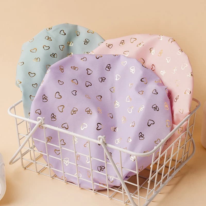 Waterproof Shower Headphone Elastic Cover for Double Layer Shower Hair Supplies For Kitchen Headphones For Bathroom Shampoo Hat