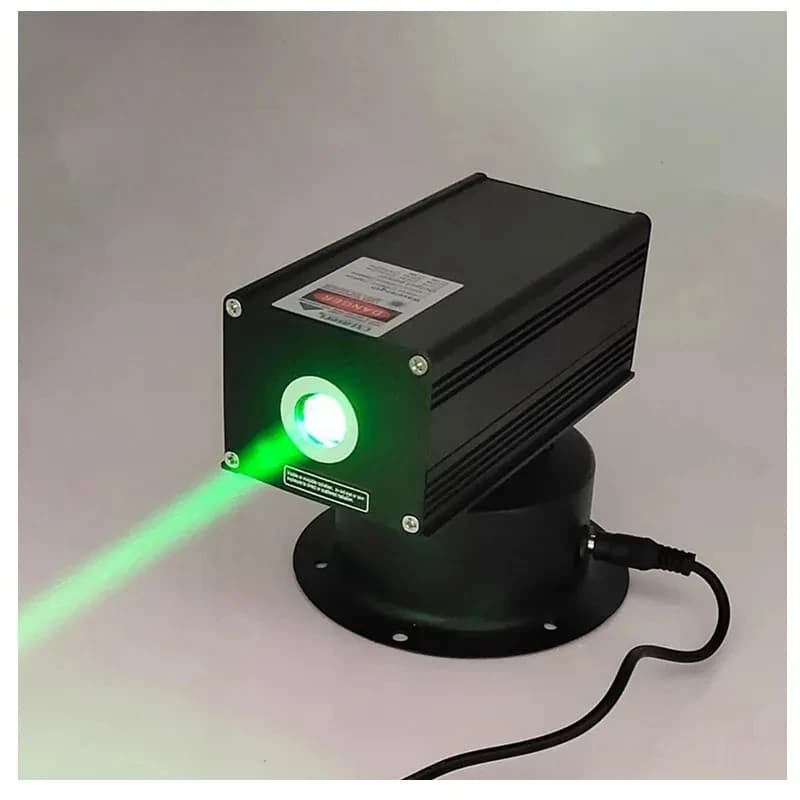 Laser verde 532nm 200mW con testa tremante Lampada laser a fascio grosso Laser Bird Repe