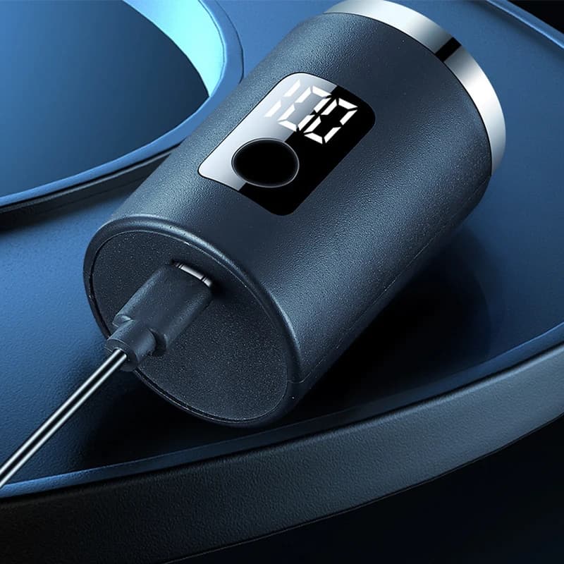 Portable USB Rechargeable Barba with Power Display Screen for Business Travel TypeC Charging Mini Electric Shaver For Men
