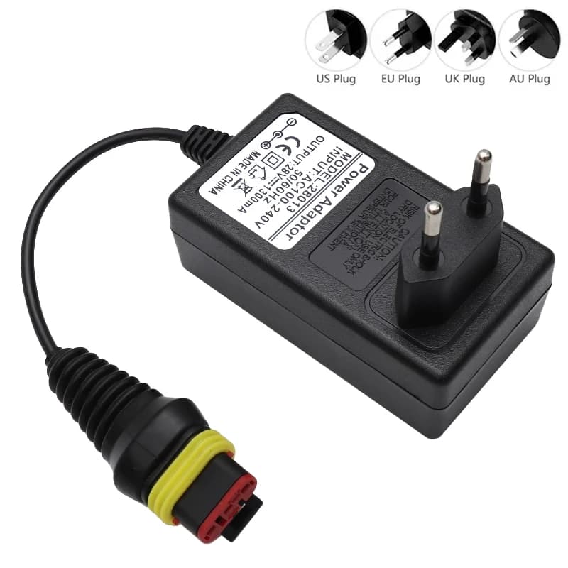 28V 1.3A Adapter for Husqvarna Automower 105 305 315X 40X 2016-2022 Charger Comaptible with Gardena 2016+ /Sileno 2018 EU/UK/US